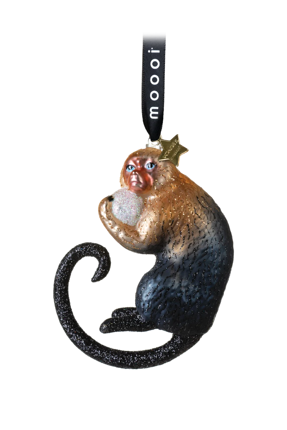 Extinct Animals Ornaments Indigo Macaque